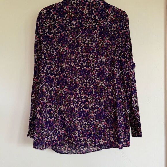 COLDWATER CREEK NO IRON Purple Lightweight Cotton Button Down Shirt - 2XL - Picture 6 of 8
